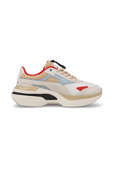 Puma Womens Kosmo Rider Retro Grade WNS Sneaker (  Vaporous Gray-Light Sand , 3 )