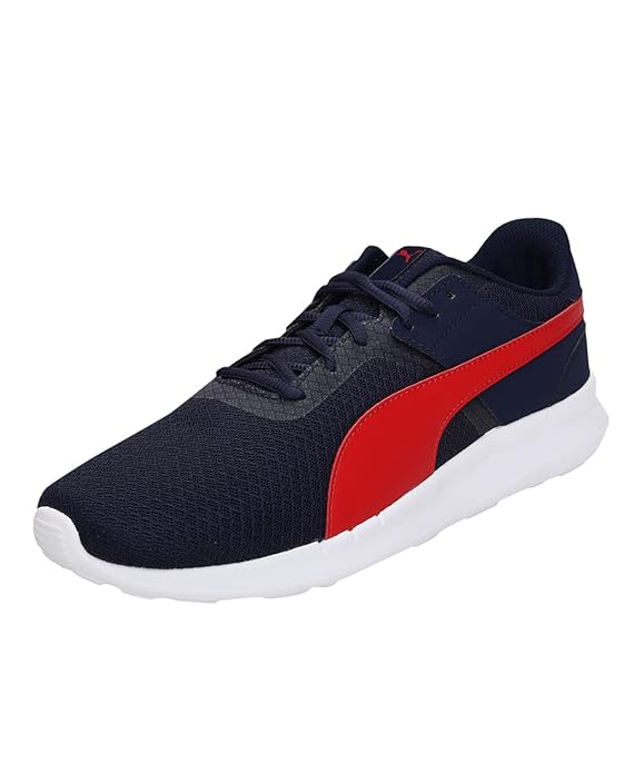Puma Men Ziller V2 IDP Peacoat-High Risk Red Running Shoe  10UK