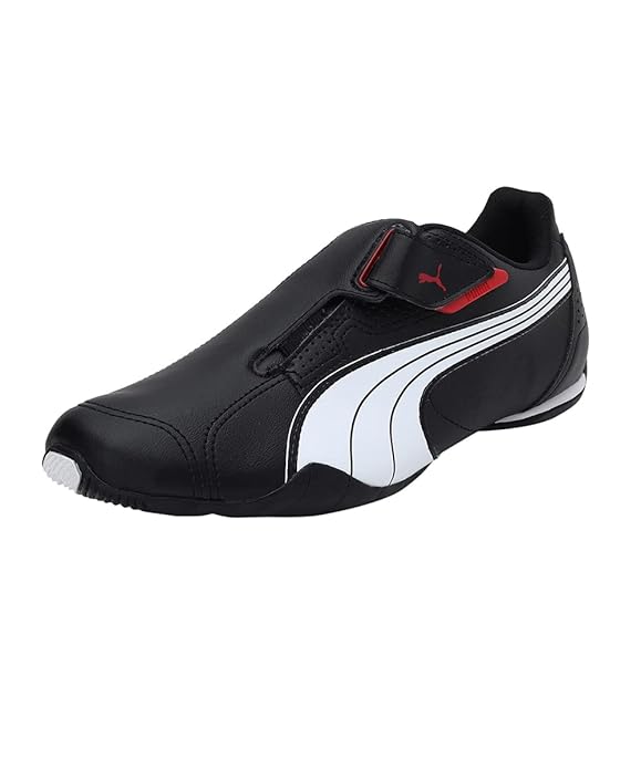 Puma Unisex-Adult Redon Move Black-White-high Risk red Sneaker - 8UK
