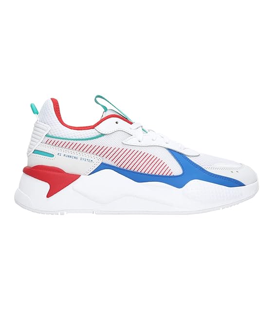 Puma Unisex-Adult, RS-X Toys, White-High Risk Red, Sneaker, 3UK