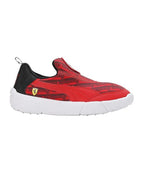PUMA Unisex-Kid Ferrari Bao Kart Pre-School White-Speed Yellow Sneaker - 13UK