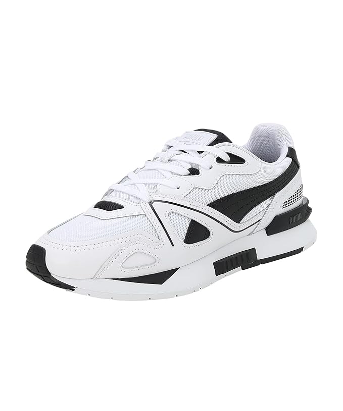 PUMA Unisex-Adult Mirage Mox Core Sneaker  (White-Black , 4 UK )