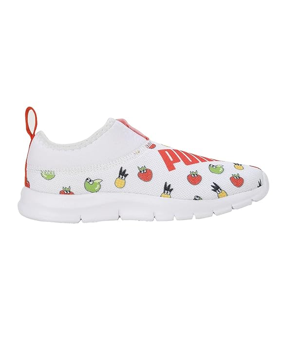 Puma Unisex-Kid Yaris Pre-School V1 Nasturtium-White Sneaker - 1UK