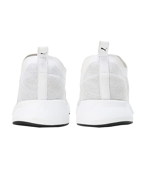 PUMA | Flyer Runner Engineered Knit Men's Shoes | White-Cool Mid Gray-Black | 9UK