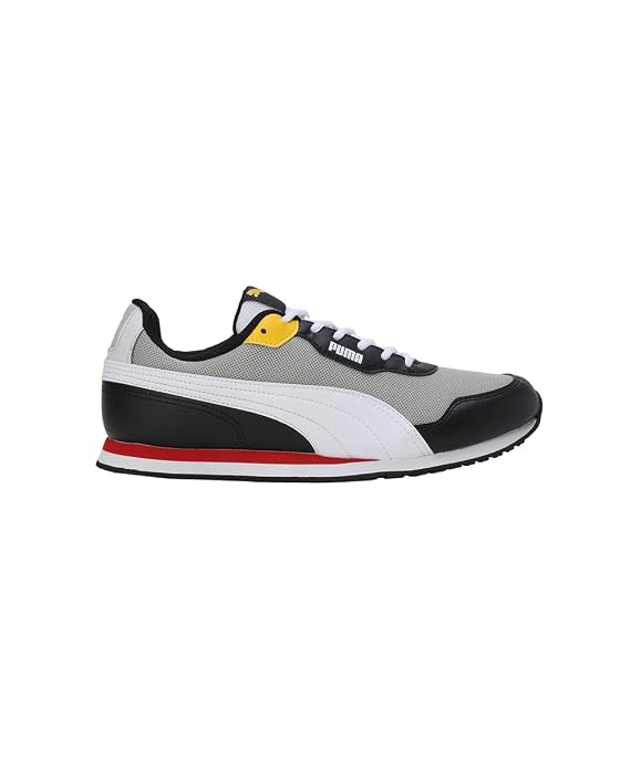 Puma Mens Denver Black-Nimbus Cloud-High Risk Red Sneaker - 7 UK