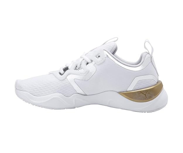 PUMA | Zone XT Metal Women's Training Shoes | White-Metallic Gold | 3UK