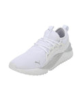 Puma Womens Pacer Future Allure White-White-Silver Running Shoe - 4 UK