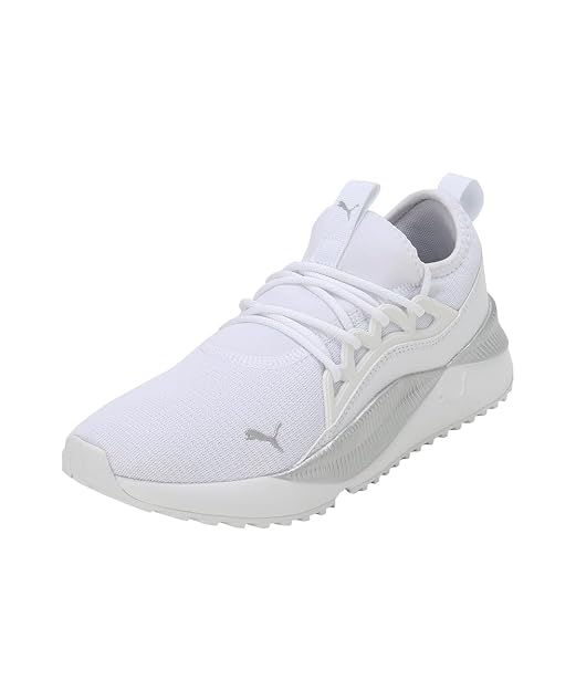 Puma Womens Pacer Future Allure White-White-Silver Running Shoe - 4 UK