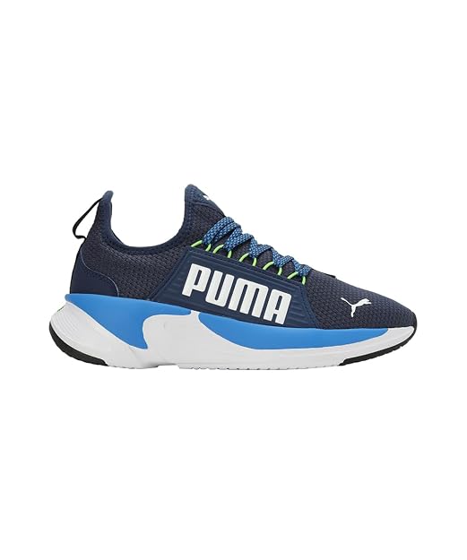 Puma Unisex-Kid Softride Premier Slip-On Jr Persian Blue-Racing Blue-White Walking Shoe - 4 UK