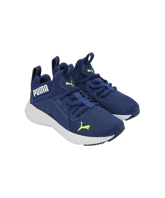 Puma Unisex-Kid Soft Enzo NXT PS Blazing Blue-White Sneaker - 11 UK