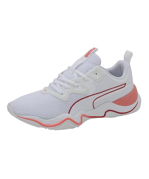 Puma Womens Zone Xt WNS White-American Beauty-Georgia Peach Running Shoe - 4 UK