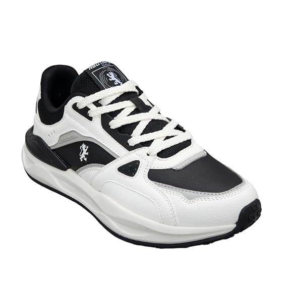 Red Tape ETPU Lifestyle Casual Shoes for Men | Elegantly Rounded Front, Soothing Insole & Impact Resistant Comfort Black White 9 UK