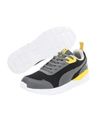 Puma Mens x 1DER Brook Black-Castlerock-Sun Ray Yellow Sneaker - 11UK