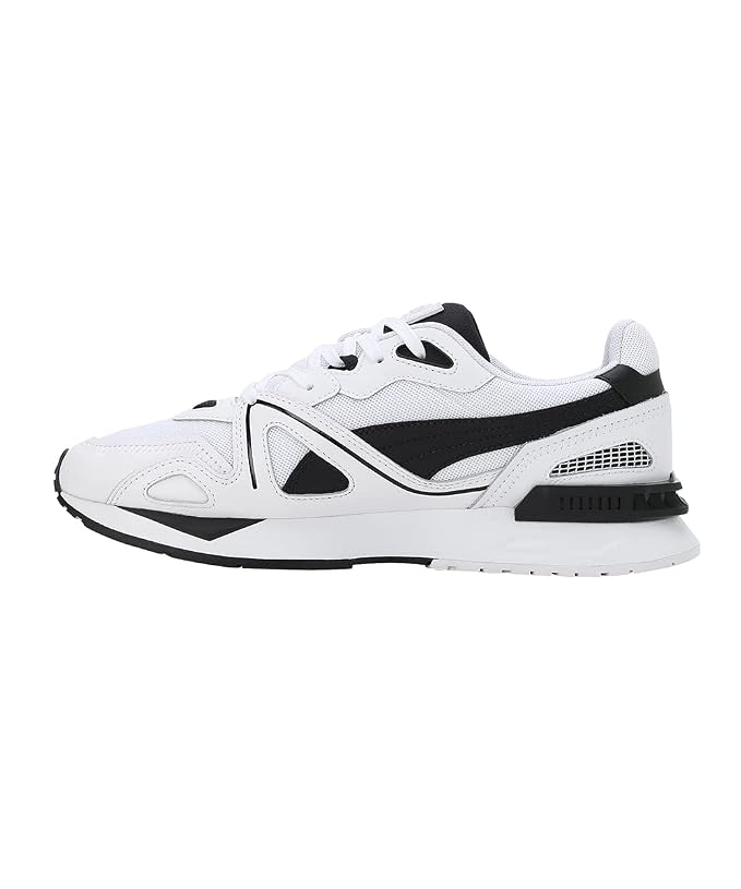 PUMA Unisex-Adult Mirage Mox Core Sneaker  (White-Black , 4 UK )