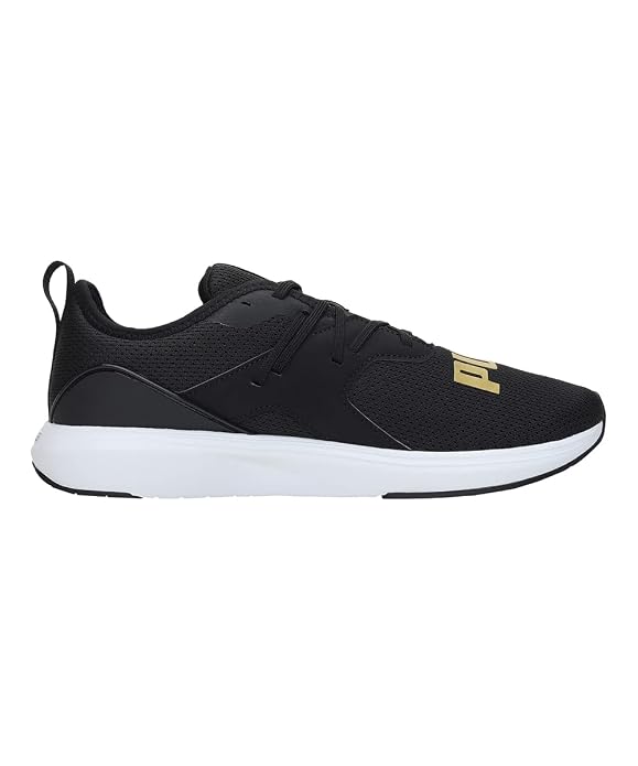 PUMA Unisex Softride Cruise Bold Walking Shoes Puma Black-Puma Team Gold - 7