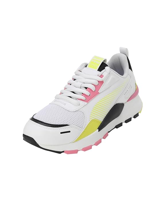 PUMA Women, RS 3.0 Pop Wns, White-Yellow Burst, Sneaker, 3UK
