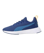 Puma Unisex-Child Flyer Flex Jr Blazing Blue-Lake Blue White Sneaker - 3 UK