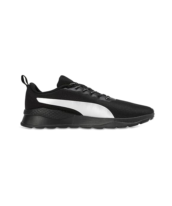 PUMA Unisex-Adult Kenton Black-Silver Sneaker - 8UK