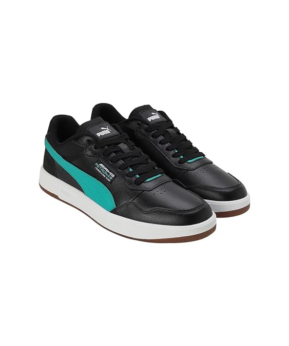 Puma Unisex-Adult MAPF1 Court Ultra Black-Spectra Green-White Sneaker - 11 UK
