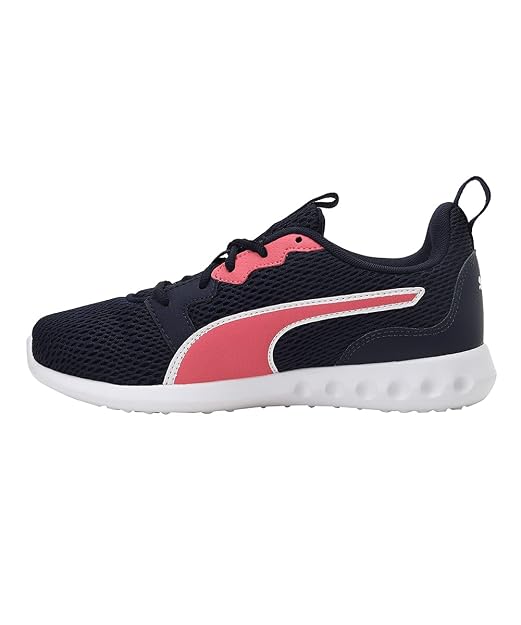 Puma unisex-adult Concave Pro X Peacoat / Sun Kissed Coral Running Shoe - 4 UK