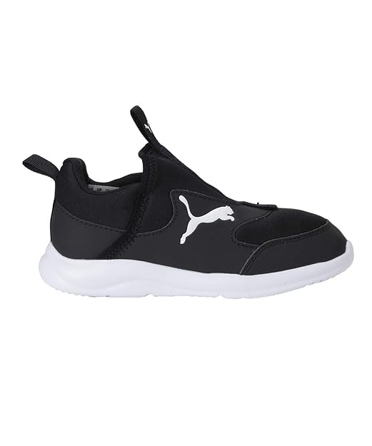Puma unisex-child Fun Racer Slip On PS Puma Black-Puma White Sneaker - 12 UK