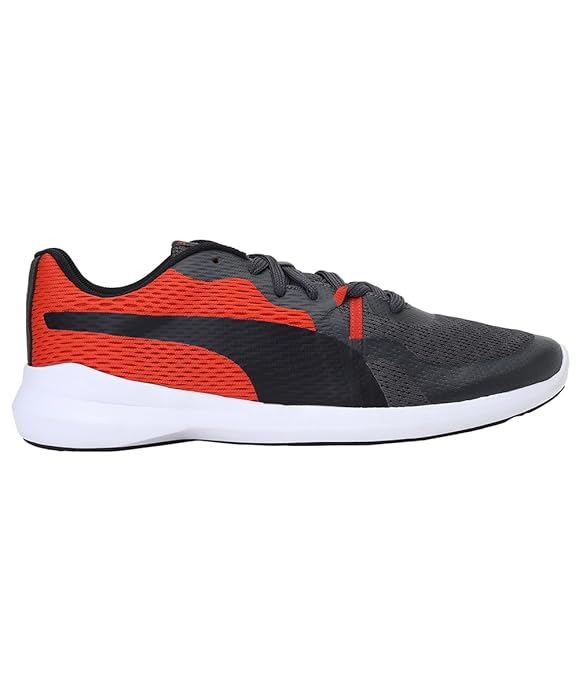 Puma Mens Wave V1 Asphalt-Pureed Pumpkin-Puma Black Running Shoe- 10 UK
