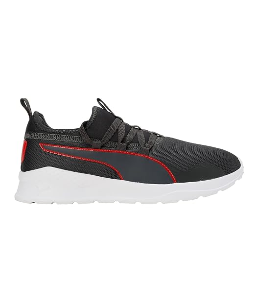 PUMA Men, Manor V2, Dark Shadow-High Risk Red-White, Sneaker, 7UK