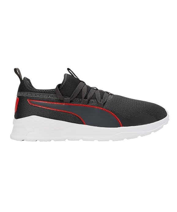 PUMA Men, Manor V2, Dark Shadow-High Risk Red-White, Sneaker, 9UK