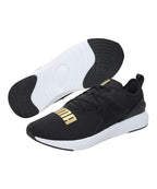 PUMA Unisex Softride Cruise Bold Walking Shoes Puma Black-Puma Team Gold - 7