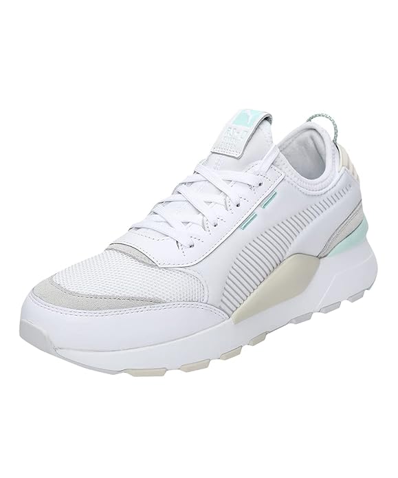 Puma Unisex-Adult RS-0 CORE Puma White-Gray Violet-Whisper White Sneaker-3 UK