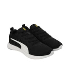 PUMA | SOFTRIDE Vital Engineered Mesh Men's Running Shoes | Black-White-Lemon Meringue | 9UK
