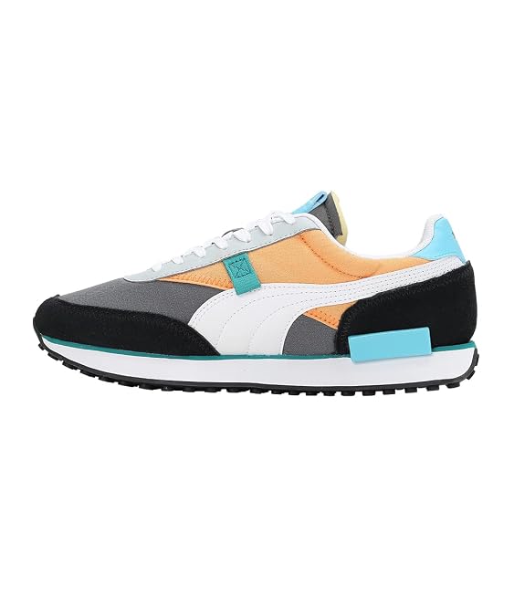 Puma Unisex-Adult Future Rider Play ON Cool Dark Gray-White Sneaker - 3UK