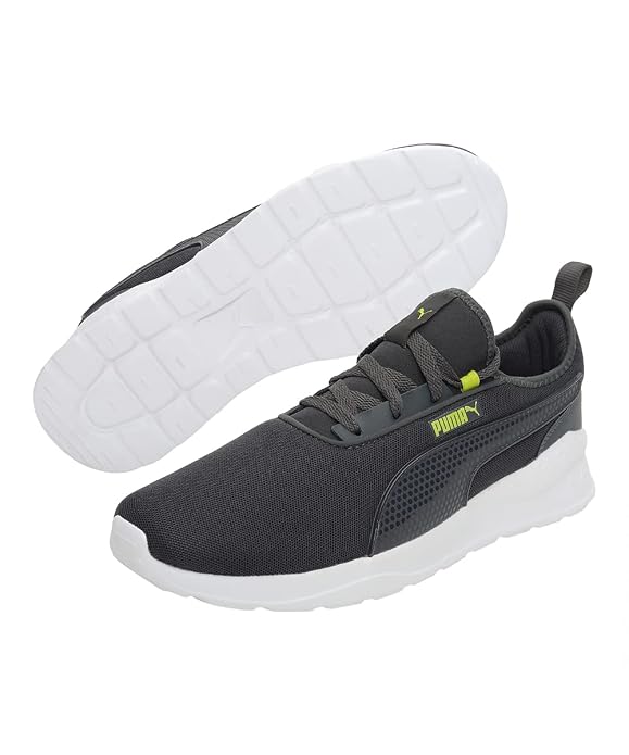 PUMA Unisex Crafty Sneakers Dark Shadow-Limepunch - 10