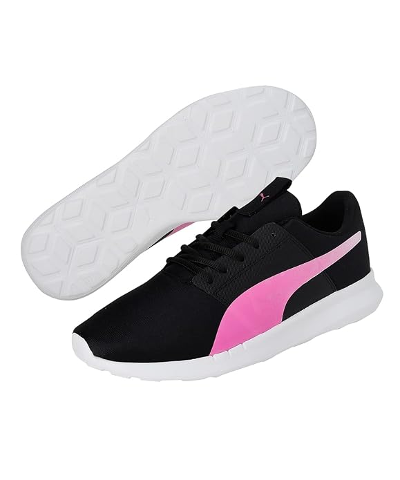 Puma Mens Grail Puma Black-Luminous Pink Walking Shoe-6 UK