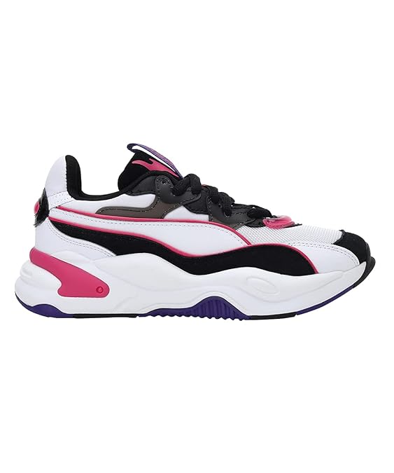 Puma Women RS2K Power Play Sneaker ( White-Beetroot Purple , 3 UK )