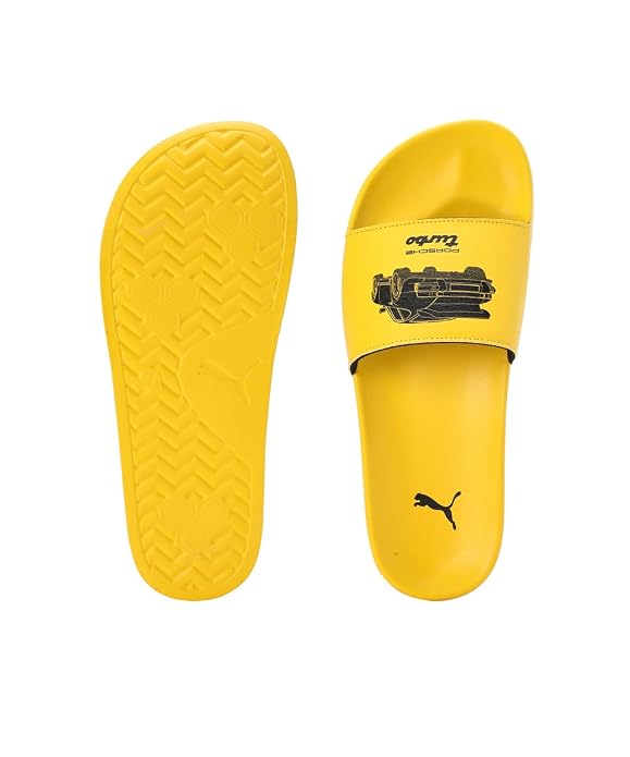 PUMA Unisex-Adult PL Leadcat 2.0 Lemon Chrome-Lemon Chrome Slide - 3UK
