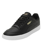 PUMA | Shuffle Ultra Men's Sneakers | Black-Metallic Gold-White | 6UK