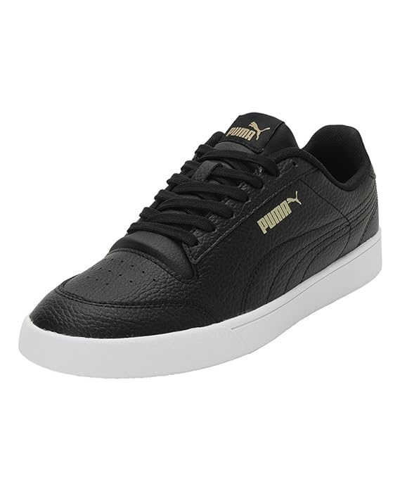 PUMA | Shuffle Ultra Men's Sneakers | Black-Metallic Gold-White | 6UK