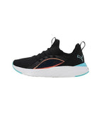 Puma Girls Softride Sophia 2 Crystal Jr Black-White-Team Aqua Sneaker - 4 UK