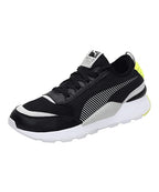 Puma Unisex-Adult RS-0 CORE Black-Gray Violet-Yellow Alert Sneaker - 3.5 UK