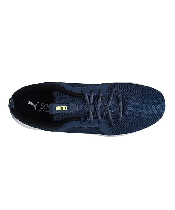 PUMA Men Trudge Sneakers Dark Denim-Limepunch-Puma Black - 10