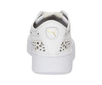 Puma Vikky Stacked Laser Cut Shoes White 4 UK