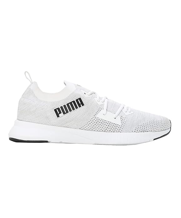 PUMA | Flyer Runner Engineered Knit Men's Shoes | White-Cool Mid Gray-Black | 9UK