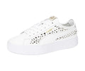Puma Vikky Stacked Laser Cut Shoes White 4 UK
