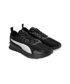 PUMA Unisex-Adult Kenton Black-Silver Sneaker - 8UK