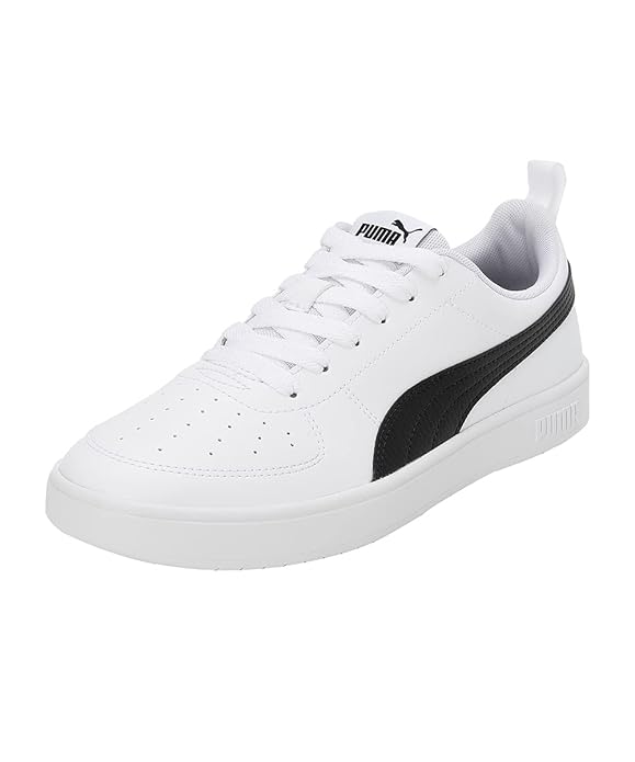 Puma Unisex-Adult Rickie White-Black Sneaker - 10UK