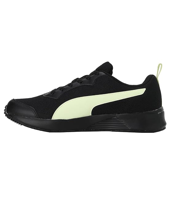 Puma Mens Ampi Black-Pistachio Running Shoe - 8 UK