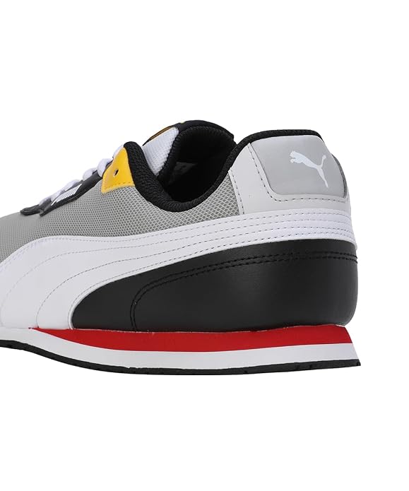 Puma Mens Denver Black-Nimbus Cloud-High Risk Red Sneaker - 7 UK