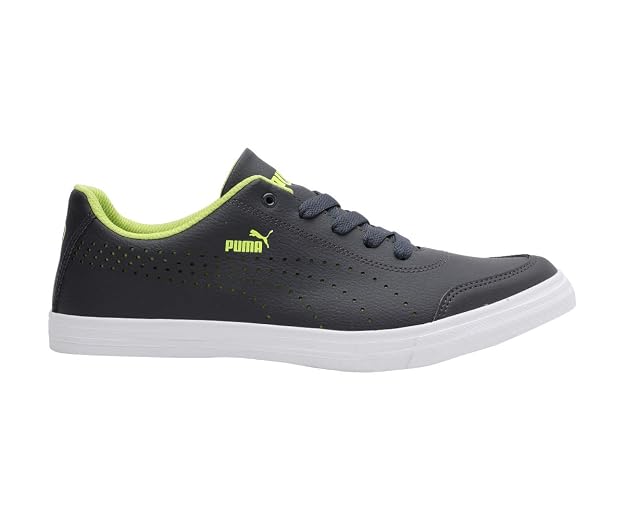 Puma Mens Court Maze Vulc SL V4 Asphalt-Limepunch Sneaker - 7 UK