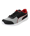 PUMA | Cario Block Men's Running Shoe | High Risk Red-Black-Silver | 8UK